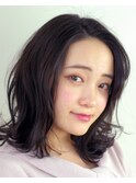 上品なミディアムパーマ