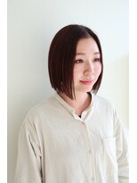 ケイズプラス(K's PLUS)&nbsp;《倉敷　k's plus》切りっぱなし 前下がりbob