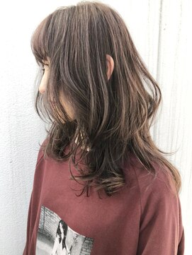 アルバム 渋谷パルコ(ALBUM) スモーキーグレージュハイライト_アッシュブラウン_ba277362