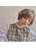 カジュアルショートボブ