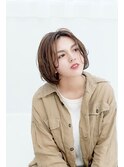 ハイライト×ショートボブ