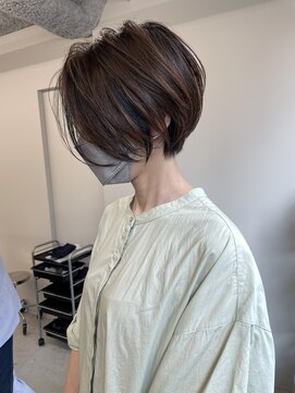 ジルブラン 錦糸町(JIL BLAN) 大人可愛い丸みショート×脱白髪染めハイライトオージュアTr