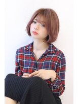 オーロ 池田店(ORO)&nbsp;ローライトことりベージュ大人かわいい小顔スリークボブ大人ボブ