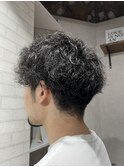 ツイストスパイラル/ショート/メンズ/波巻き/10代20代30代
