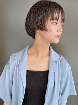 ラウンジ モリオ イケブクロ(Lounge MORIO Ikebukuro) 【morio池袋】Vバング伸ばしかけショートボブ♪