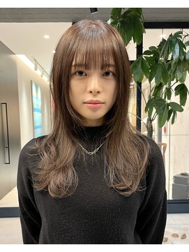 ハル(HAL) 透明感beige × natural layered hair