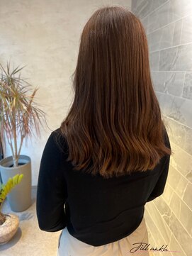 ジル アンク(Jill ankh) 《Jillankh 姫路駅前》ベージュカラー　オレンジみ消し　艶髪