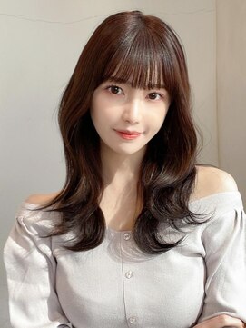 アフロート エル 大阪(AFLOAT L) シルキーベージュ/斜めバング/グレージュカラー/デザインカラー