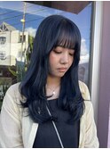 【韓国】【ブルーブラック】【ブリーチカラー】