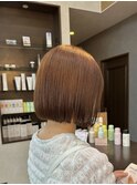 重めボブ/タッセルボブ/韓国ヘア/ことりベージュ/20代30代40代