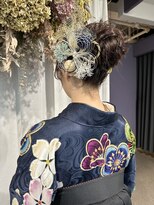 卒業式ヘアセット×袴着付け♪yu