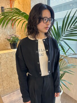 ジュール(JOULE'S) 黒髪ボブ×ゆるパーマ*