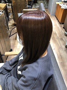 ヘアリゾート粋 ウナム 新宿東口店(enam) 透明感カラー/テラコッタブラウン