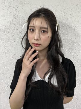 アジールヘア 東上野店(agir hair) 透明感カラーブルーブラック暗めカラー韓国アイドル上野