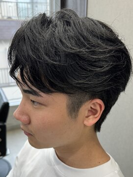 フイ 代々木(Hui) メンズ/アップバング/ツーブロックマッシュ/束間ショート/波巻き