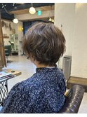 ショートボブ×パーマ