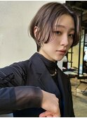 【 ハンサムショートボブ × マロンベージュ 】浅野美紀