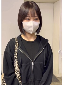 シーン(SCEN) mini bob × dark brown