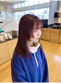 レイヤー/顔周り/ピンクブラウン/ブラウン