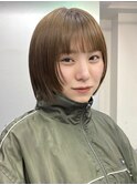 顔周りレイヤー × オリーブベージュ