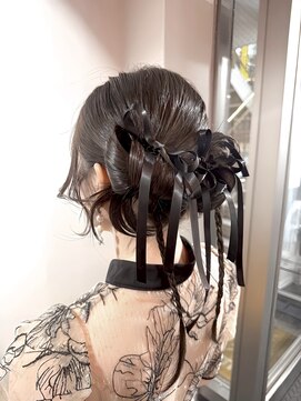 コアブラン 原宿 明治神宮前(CORE blanc) ツインカチモリ／カチモリセット／ツインテール/結婚式ヘア