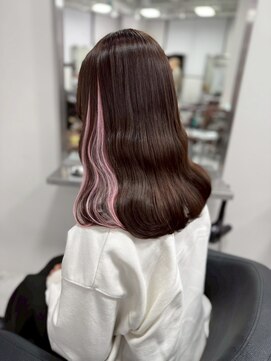 ベレーザシェルト(Beleza scelto) 13442ブリーチ＆インナーカラー黒髪ラベンダーパープル