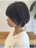 小顔カット30代40代50代大人可愛いショートボブ