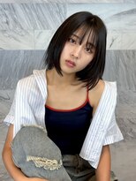 サラビューティーサイト 九大学研都市店(SARA Beauty Sight)&nbsp;【バヤシ】タッセルボブ/韓国風/ダークグレー/顔周りカット