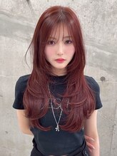 シイム(CYM) 巻きやすいレイヤー×カシスレッド