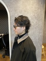 ココア(cocoa)&nbsp;メンズミディアム　立体感のあるスパイラルパーマ