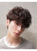 原宿ルーズショートシャドウパーマフェザーパーマルーズパーマ　