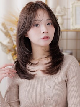カバーヘアアンドスパ ブリス 浦和(COVER HAIR&SPA bliss) ダークグレージュブリーチなしウルフシャギーカット20代a浦和