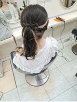 ビューティサロン東京堂&nbsp;サイドポニー～髪リボン