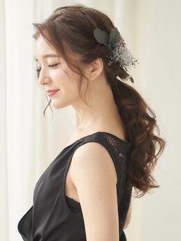 シャルメ 三宮店(CHARMER)の写真/土日祝7時~OK◎[早朝料金込ヘアセット8時￥3500~/10時￥2500~]結婚式や二次会など♪[お直しメイク4000~]
