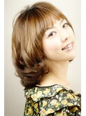 フェミニンふんわりミディアム
