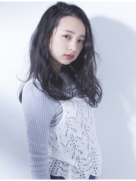 シャンプー 本店(SHAMPOO) 暗髪×mixパマでカジュアルスウィートヘア