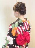 【下北沢＊I'll b hair＊】編み込みカチューシャ ミディアムボブ