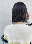 ハッシュカットフルバング似合わせカットレッドブラウン20代30代