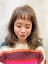 ヘアーソート(HAIR SORT)&nbsp;ショートバング×アッシュベージュ