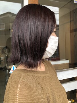 ヘアホスピタル ファニーフェイス(HAIR HOSPITAL funny face) 【まるやま】外ハネ艶カラー/暗めカラーデザインカラー