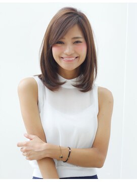 アフロート ギンザ(AFLOAT GINZA) 【小鳥居】大人可愛いレイヤー鎖骨ミディアム30代40代50代