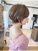 《30代40代》白髪ぼかしハイライト×前下がりボブ【イケダ】