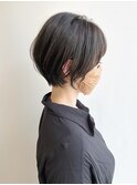 丸みのあるショートボブ