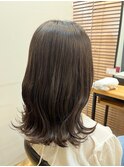 くびれミディアム×ウェーブ巻き