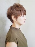 前髪ありでも大人の色気ショート♪