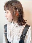 透明感インナーカラー