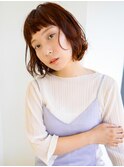 オン眉ボブスタイル