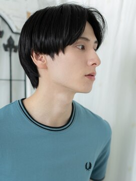 モッズヘアメン 名護大東店(mod's hair men) 黒髪センター分けで男前度もUP!小顔マッシュヘアーc名護