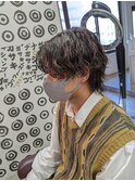 ウルフセンターパート×波巻きパーマ
