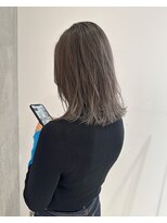 ヨーク(YOKE)&nbsp;YOKE レイヤーボブ結べる切りっぱなしボブアッシュグレージュ